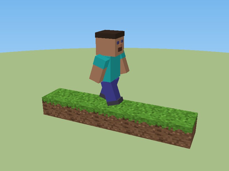 Minecraft Steve animation